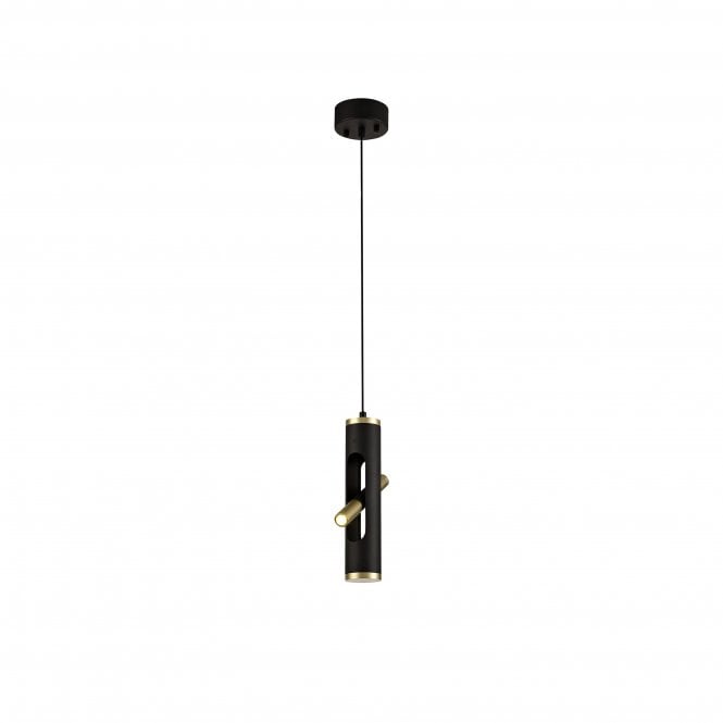 Fabula Fabula Riverside 2 Light LED Pendant - Sand Black & Gold