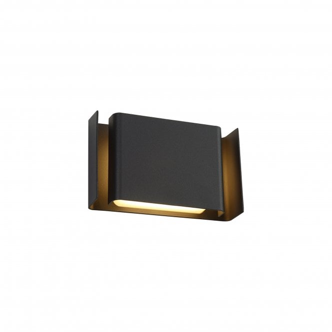 Fabula Fabula Seymour 2 Light LED Wall Lamp - Anthracite - IP54