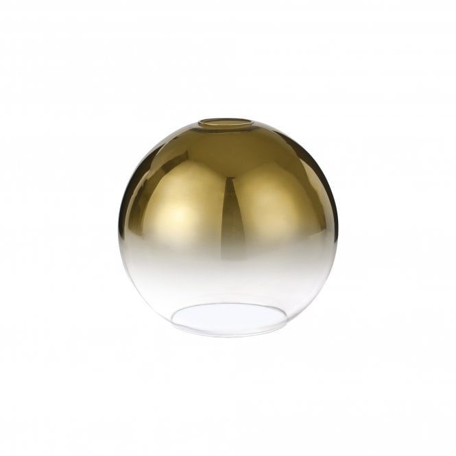 Fabula Fabula Springfield 20cm Globe Shade - Brass Gold Fade Glass - Shade Only