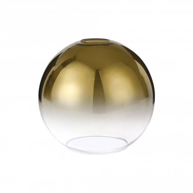 Fabula Fabula Springfield 25cm Globe Shade - Brass Gold Fade Glass - Shade Only