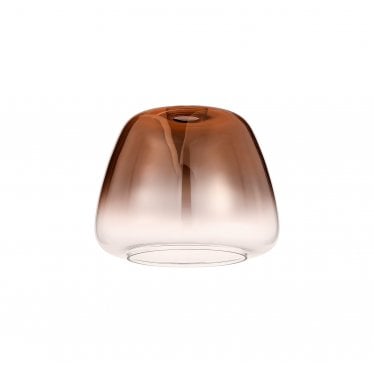 Springfield 28cm Trapezium Shade - Copper Fade Glass - Shade Only