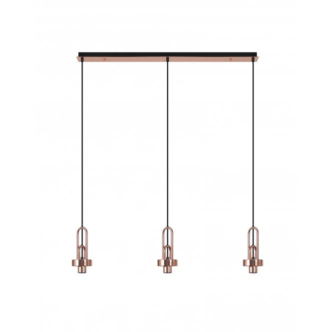 Fabula Fabula Springfield 3 Light Linear Suspension Kit - Copper - Frame Only