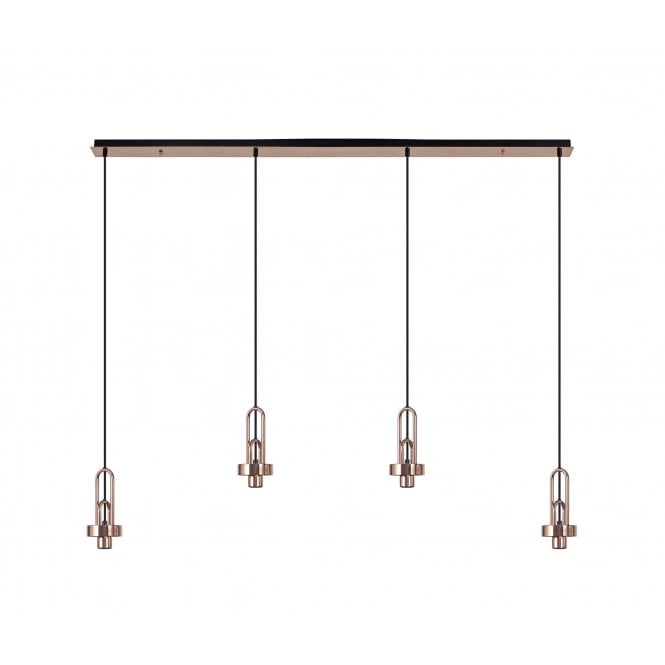 Fabula Fabula Springfield 4 Light Linear Suspension Kit - Copper - Frame Only