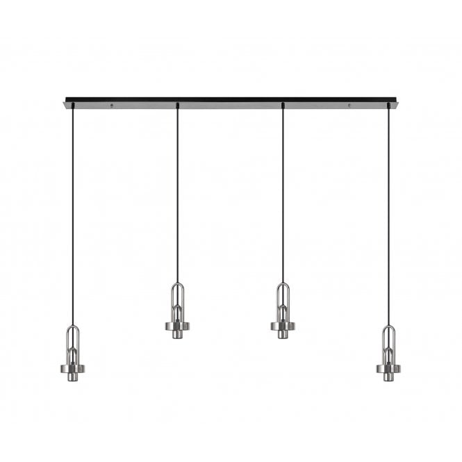 Fabula Fabula Springfield 4 Light Linear Suspension Kit - Polished Nickel - Frame Only