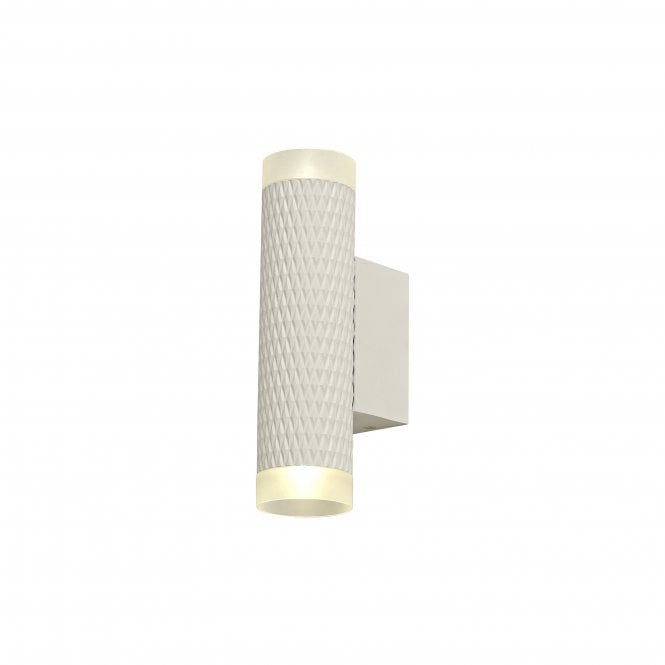 Fabula Fabula Summerfield 2 Light Wall Lamp - Sand White & Acrylic Rings