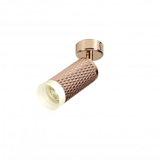 Fabula Fabula Summerfield Single Adjustable Spot Light - Rose Gold & Acrylic Ring