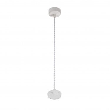 Summerfield Single Pendant Kit - Sand White - Frame Only