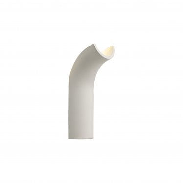 Theydon LED Uplighter Wall Lamp - White Paintable Gypsum