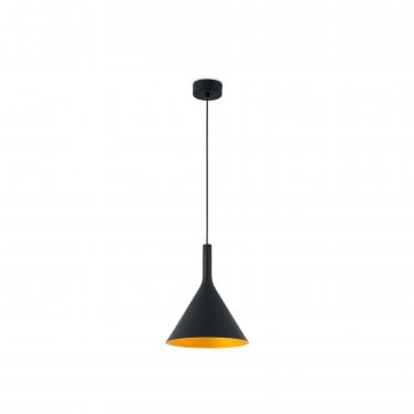 Pam 250 Pendant - Black & Gold