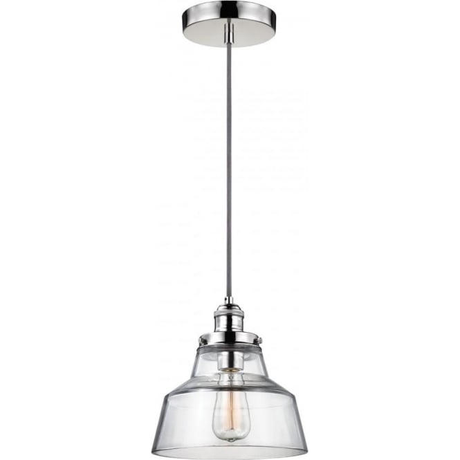 Feiss Feiss Baskin Single Pendant - Polished Nickel