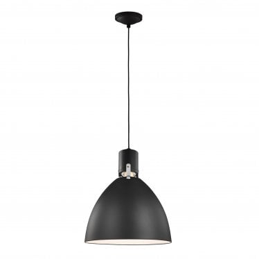 Brynne Single Medium LED Pendant - Matte Black