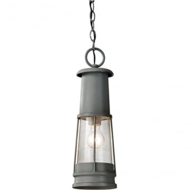 Chelsea Harbor Single Chain Lantern - Grey