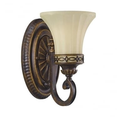 Drawing Room Single Wall Light - Walnut