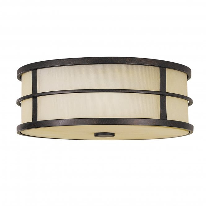 Feiss Feiss Fusion 3 Light Flush Fitting - Grecian Bronze