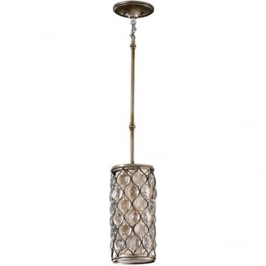 Lucia Single Mini Pendant - Burnished Silver