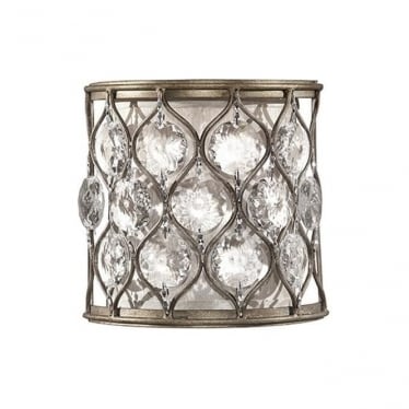 Lucia Single Wall Light - Burnished Silver