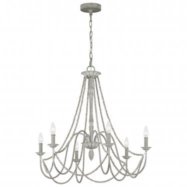 Maryville 6 Light Chandelier - Washed Grey