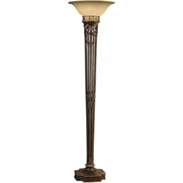 Opera Single Torchiere Floor Lamp - Firenze Gold