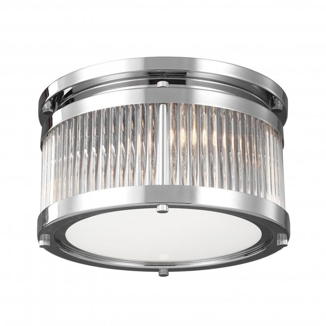 Feiss Feiss Paulson 2 Light Flush Fitting - Chrome