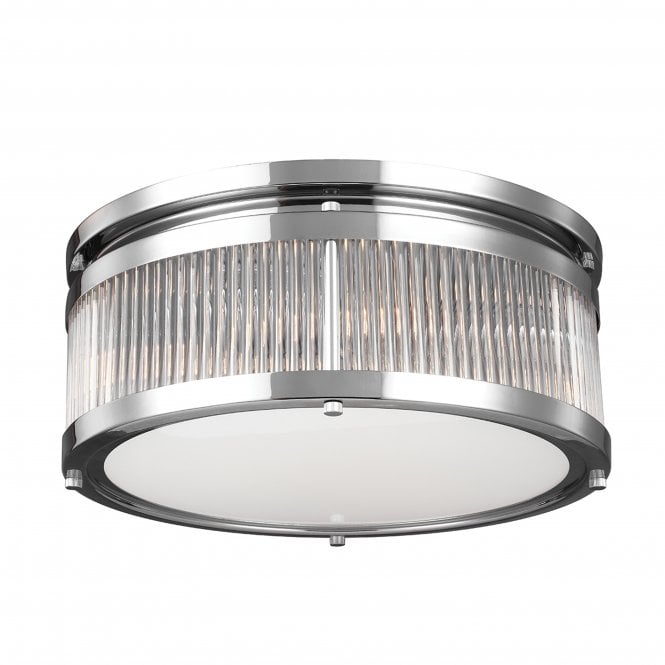 Feiss Feiss Paulson 3 Light Flush Fitting - Chrome