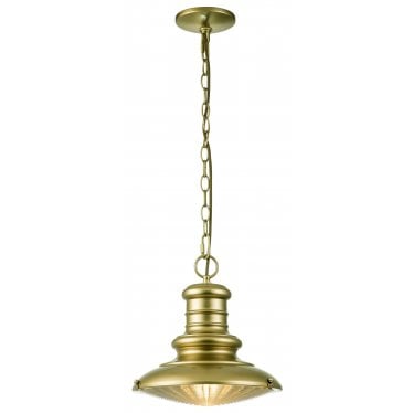 Redding Station 1 Light Medium Chain Lantern - Painted Distressed Bronze