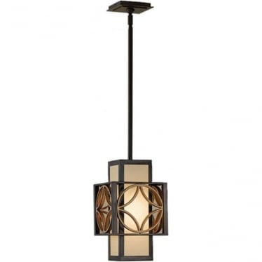 Remy Single Mini Pendant - Heritage Bronze & Parisienne Gold