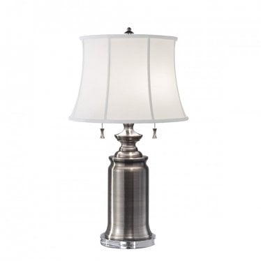 Stateroom 2 Light Table Lamp - Antique Nickel