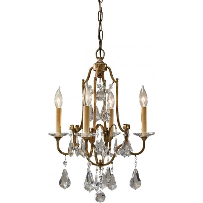 Feiss Feiss Valentina 4 Light Chandelier - Oxidized Bronze