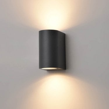 Aura Bi-Directional Wall Light - Charcoal