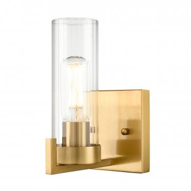 Camelot 1 Light Wall Light - Aged Brass