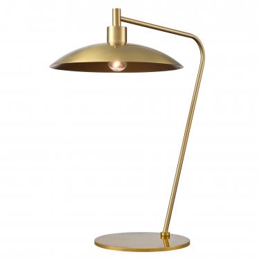 Cymbal Table Lamp - Aged Brass