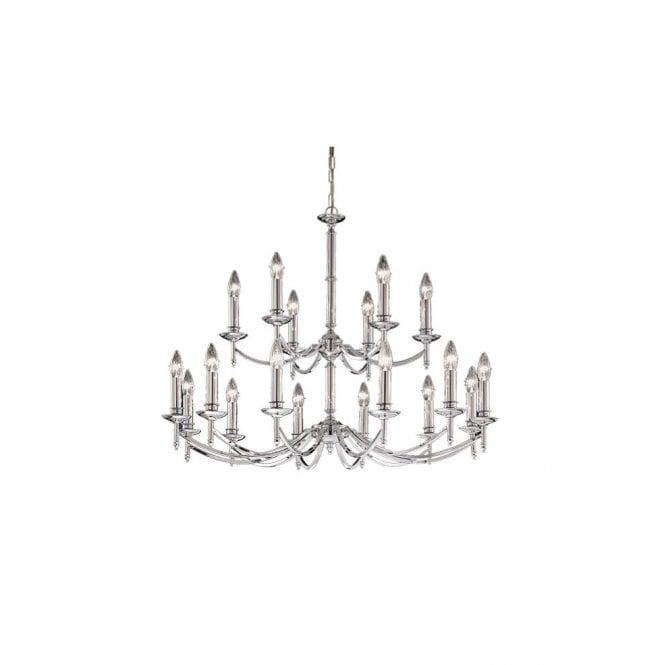 Franklite Franklite Petrushka 18 Light Chandelier - Chrome