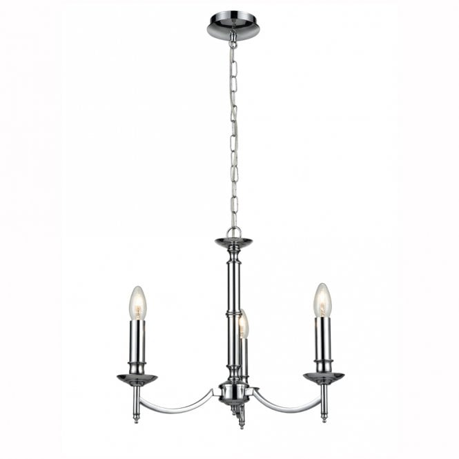 Franklite Franklite Petrushka 3 Light Pendant - Chrome