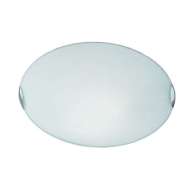 Franklite Franklite Vega 400mm Circular Flush - Opal Glass & Chrome