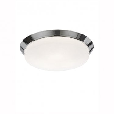 Zelma 390mm Flush IP44 - Chrome