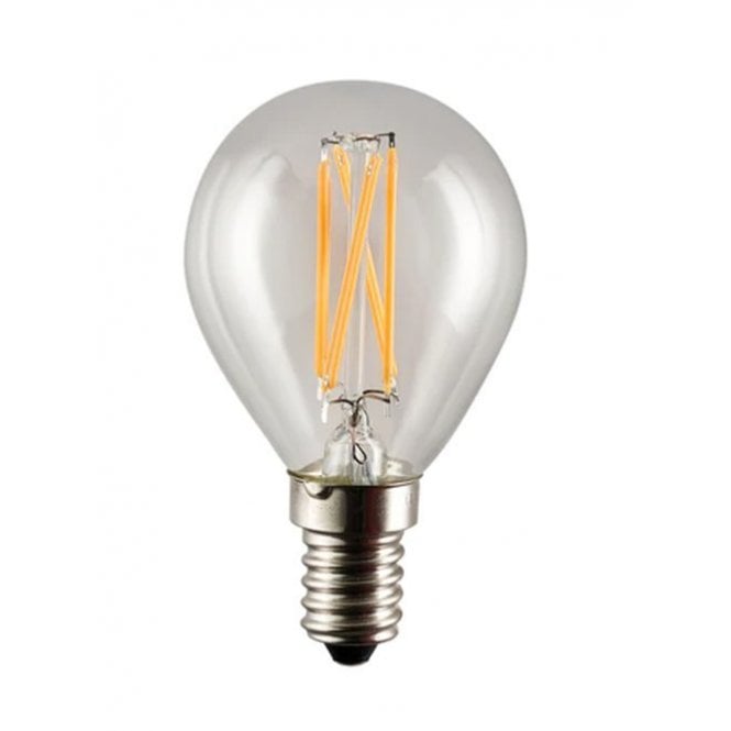 Fritz Fryer Fritz Fryer Straight Filament 4W LED E27 Golf Ball Bulb - Dimmable