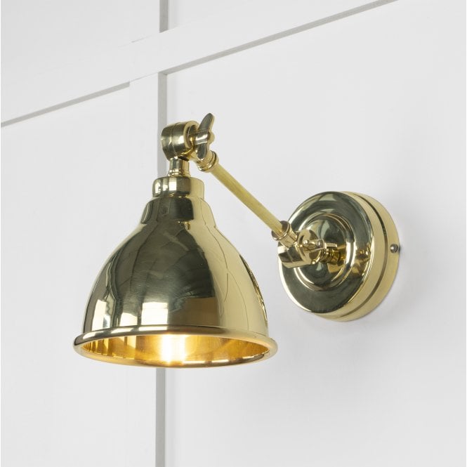 From The Anvil From The Anvil Smooth Brass Brindley Wall Light