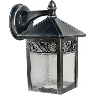 Winchcombe Single Wall Lantern - Black & Silver