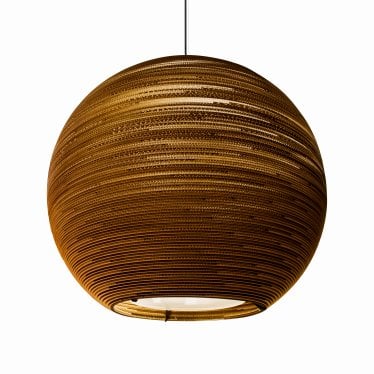 Scraplights Sun48 Pendant with Glass Diffuser - Natural - 128cm Diameter