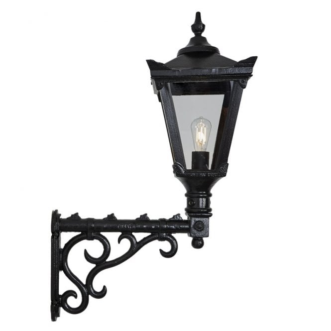 Harte Harte Victorian 0.97m Traditional Wall Light with Decorative Arm - Cast Iron