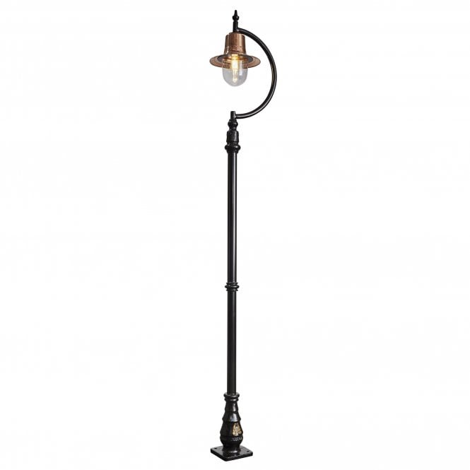 Harte Harte Vintage Tear Drop 2.8m Lamp Post - Cast Iron, Steel & Copper Head