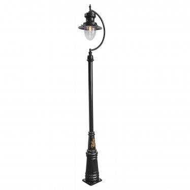 Vintage Tear Drop 3.7m Lamp Post - Cast Iron & Steel