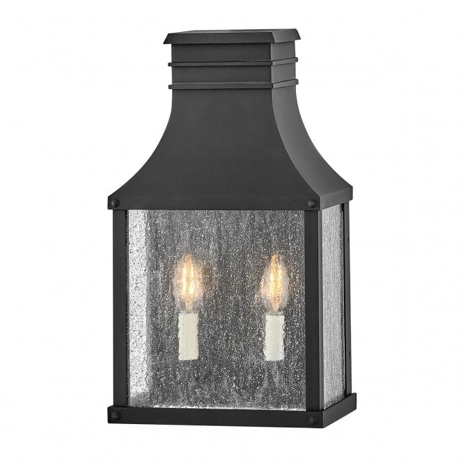 Hinkley Hinkley Beacon Hill 2 Light Half Wall Lantern - Museum Black