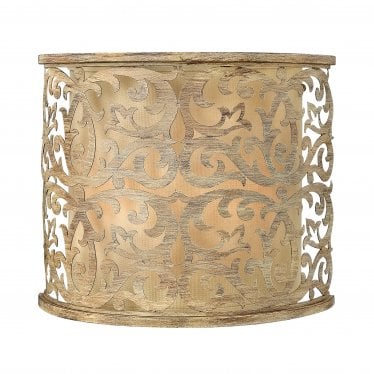 Carabel 2 Light Wall Light - Brushed Champagne