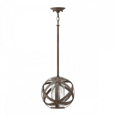 Carson Single Light Pendant - Olde Black