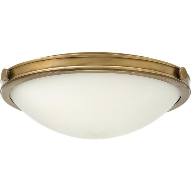 Hinkley Hinkley Collier 3 Light Large Flush Fitting - Heritage Brass