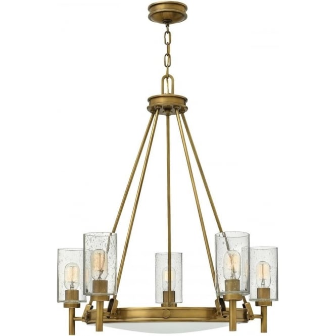 Hinkley Hinkley Collier 5 Light Chandelier - Heritage Brass