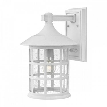 Freeport Single Large Wall Lantern - Textured White