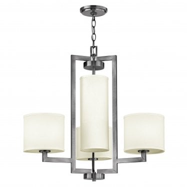 Hampton 4 Light Chandelier - Antique Nickel