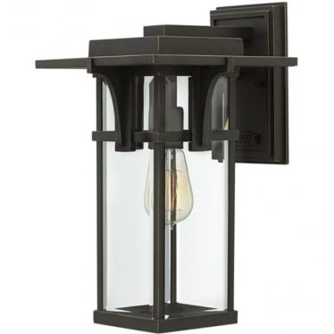 Manhattan Single Medium Wall Lantern - Oil Rubbed Bronze